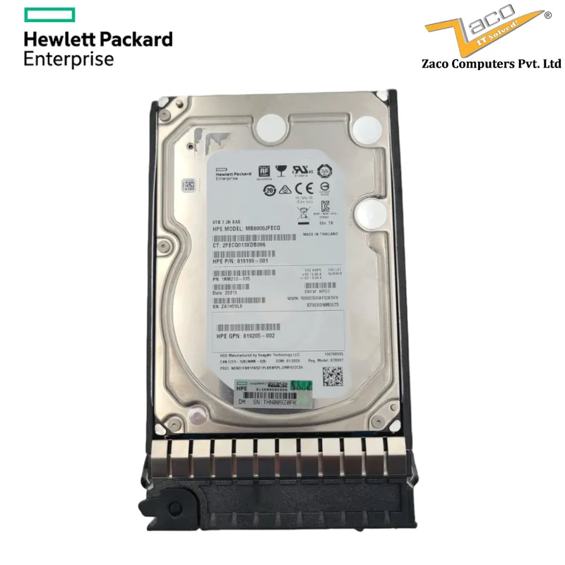 HP 8TB SAS 7.2K HARD DISK 3.5" 858384-B21