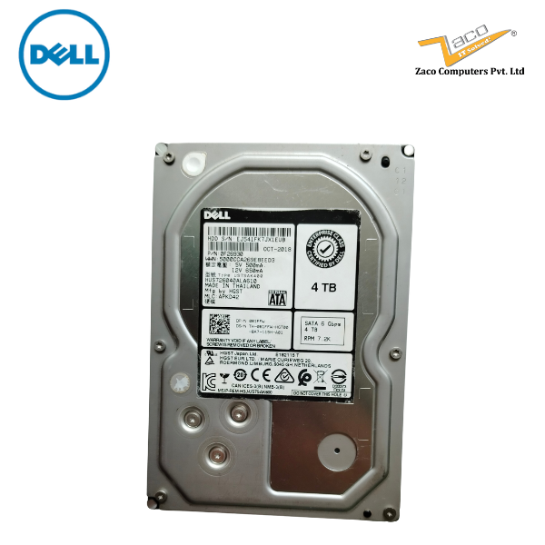 4N6CY Dell 4TB 7.2K 6G 3.5-inch SATA Hard Drive
