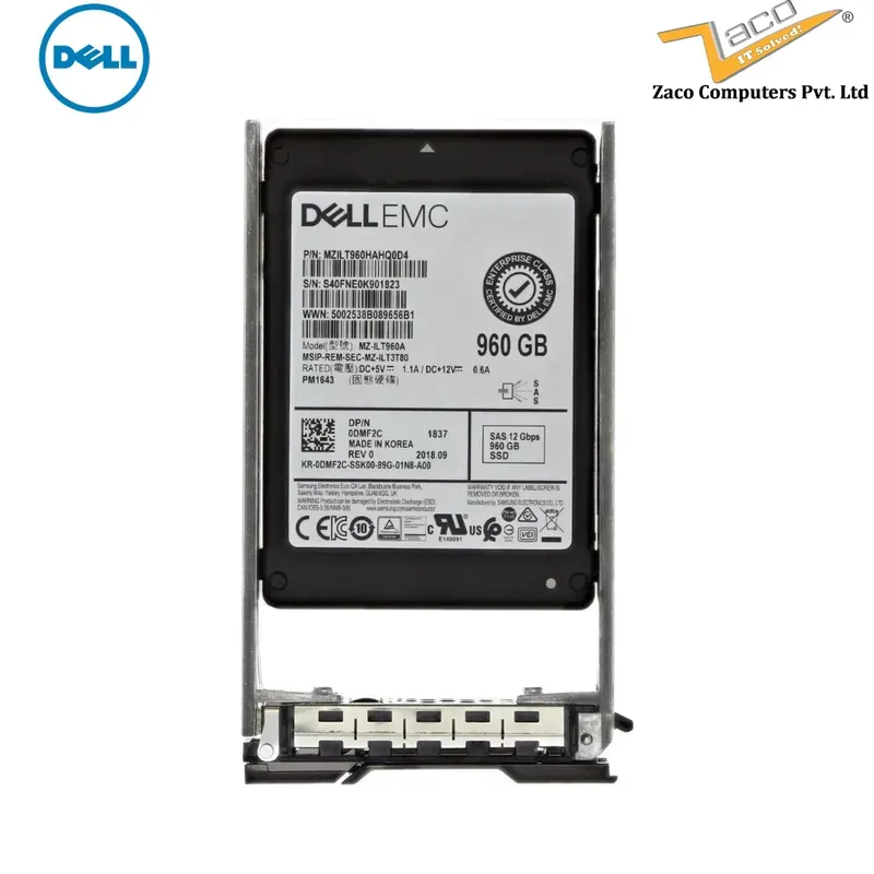 DELL G14 WFGTH 960GB 12G 2.5" SAS SSD With Caddy