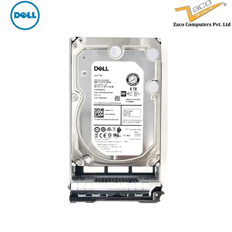 DELL 8TB SAS FV725 512e 7.2K RPM 12Gbps HDD