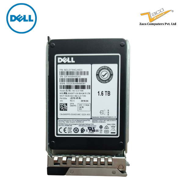 MZILS1T6HEJH0D3 Dell 1.6TB 12G 2.5-inch SFF SAS Solid State Drive (SSD)