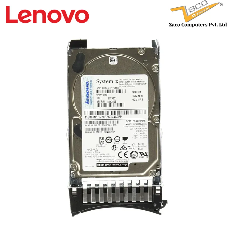 LENOVO 900 GB SAS 10K HARD DISK 2.5" 00YK015