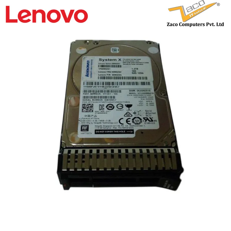 LENOVO 1.2TB SAS 10K HARD DISK 2.5" 00YK016