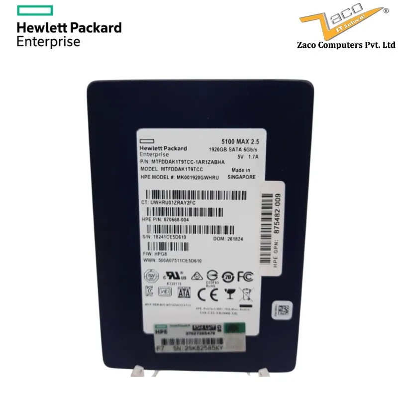 HPE Micron 5100 MAX 1.92TB (MTFDDAK19TCC-1AR1ZABHA / 870668-004)