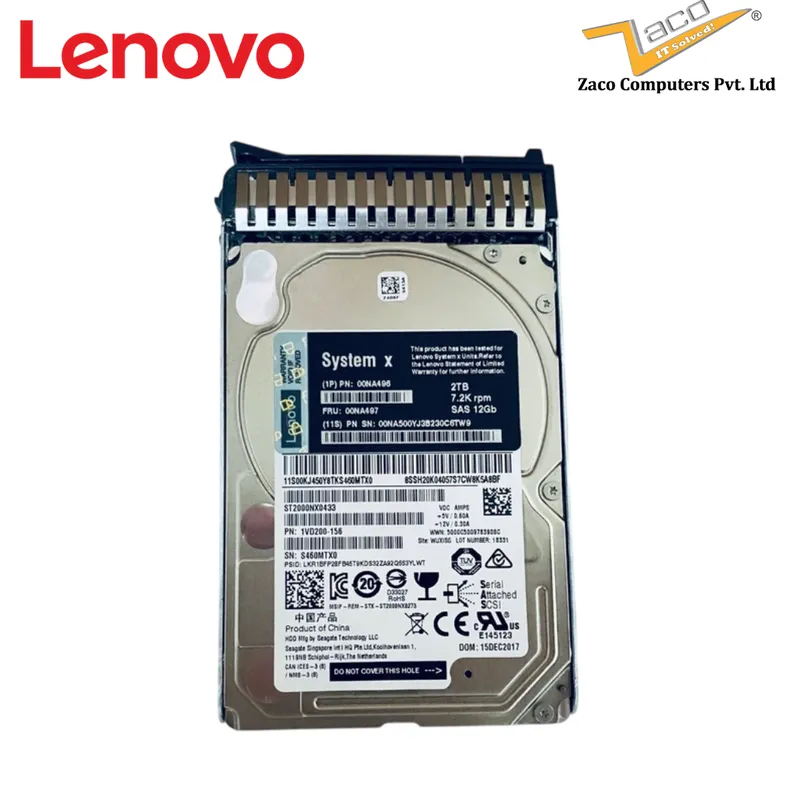 LENOVO 2TB SAS 7.2K HARD DISK 3.5" 00YK031
