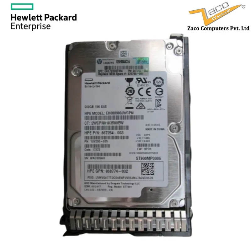 867254-003 HPE 900 GB 2.5″ SAS Storage Hard Drive