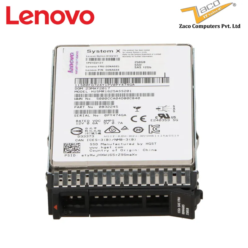 LENOVO 250 GB  SAS SSD 00NA685