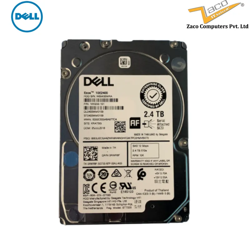 RWR8F Dell 2.4 TB 2.5″ SAS Storage Hard Drive