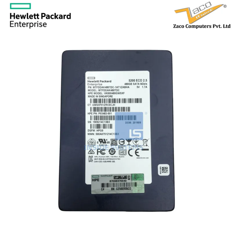 HP 480GB SATA SSD 2.5" P07922-B21