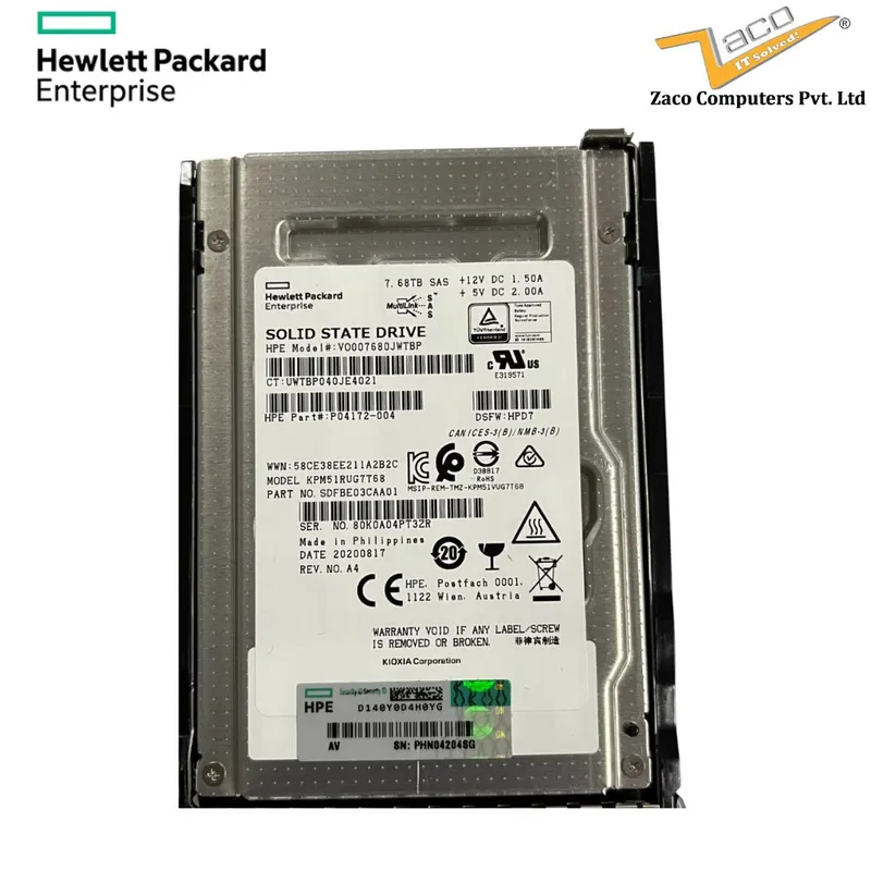 HP 7.68TB SAS SSD 2.5" P37067-001