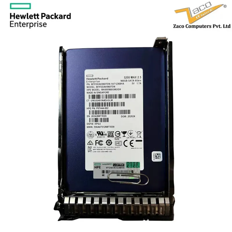 HP 960GB SATA SSD 2.5" 816962-004 
