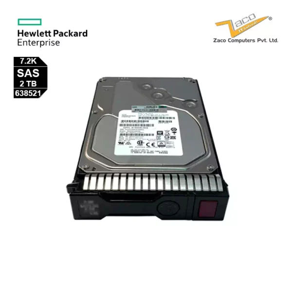 638521-001 HP 2TB 6G 7.2K 3.5 MDL SAS Hard Drive