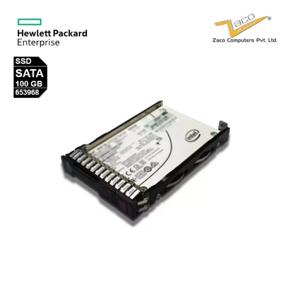 653968-001 HP 100GB 3G 3.5 SATA Hard Drive MLC SSD Hard Drive